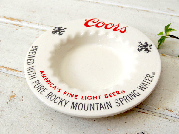 Coors・クアーズ　ヴィンテージ・陶器製・灰皿・アシュトレイ・アドバタイジング・USA