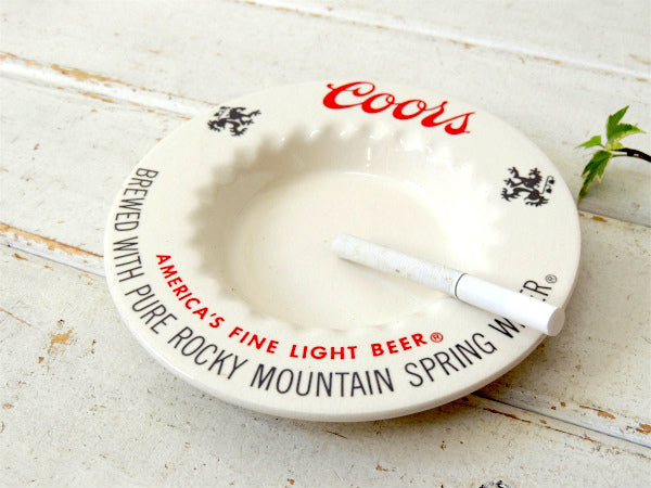 Coors・クアーズ　ヴィンテージ・陶器製・灰皿・アシュトレイ・アドバタイジング・USA