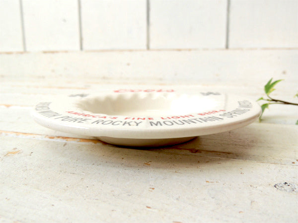 Coors・クアーズ　ヴィンテージ・陶器製・灰皿・アシュトレイ・アドバタイジング・USA