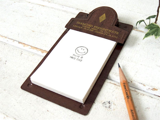 DIAMOND FREIGHTWAYS トラック会社 ウッド柄 アドバタイジング ヴィンテージ バインダー クリップボード USA