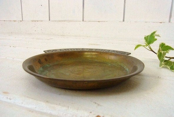 【GRANDPA'S CHANGE】真鍮製・アンティーク・ポケットチェンジ・トレイ/マネートレイ