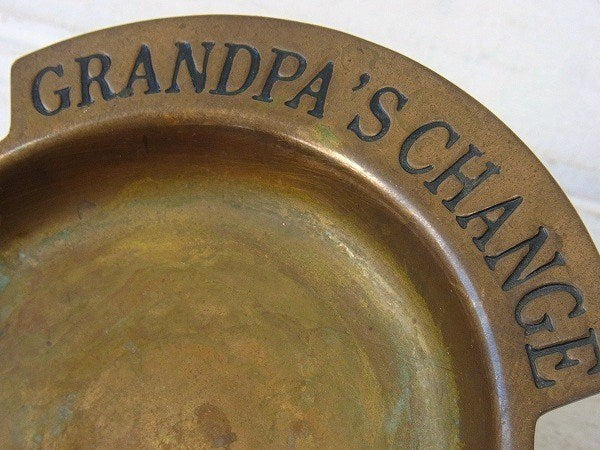 【GRANDPA'S CHANGE】真鍮製・アンティーク・ポケットチェンジ・トレイ/マネートレイ