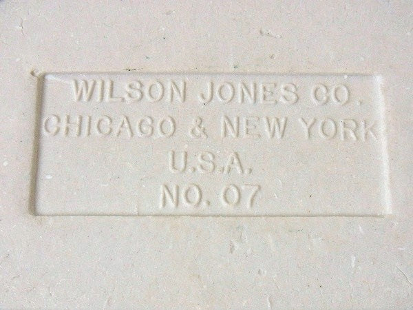 【WILSON JONES CO】陶器製・アンティーク・スタンプモイスチャー(L)　USA