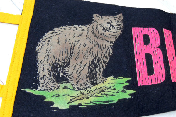 【CALIFORNIA】カリフォルニア・ビッグベアーレイク・ヴィンテージ・大きなペナント/旗 USA