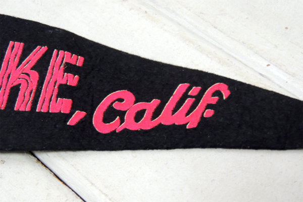 【CALIFORNIA】カリフォルニア・ビッグベアーレイク・ヴィンテージ・大きなペナント/旗 USA