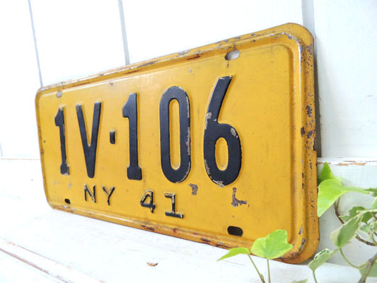 ニューヨーク・1941’s・ニューヨーク・ヴィンテージ・ナンバープレート・USA モーター系・アメ車
