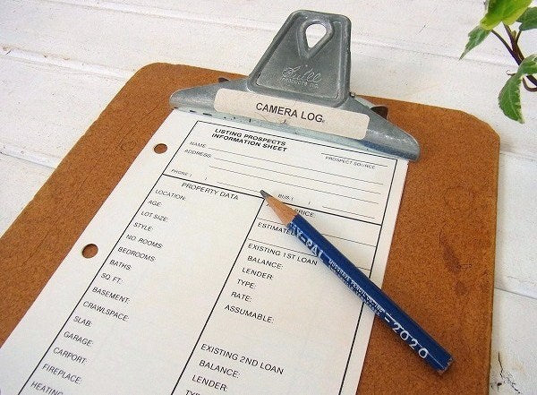 【Buill】ヴィンテージ・クリップボード/バインダー　USA