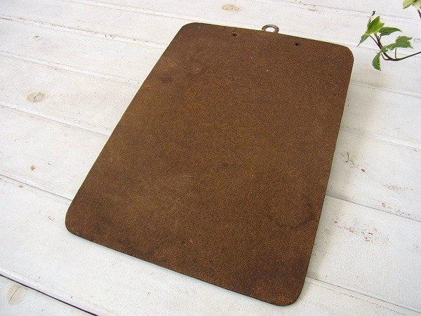 イエロー・ヴィンテージ・クリップボード/バインダー USA