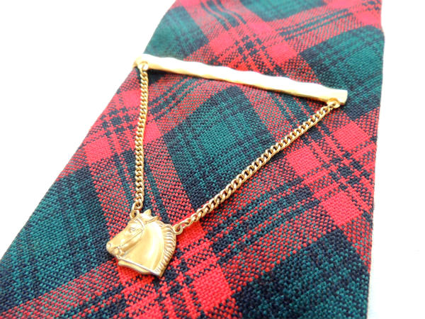 【Anson社製・馬モチーフ】アンティーク&ヴィンテージ・タイピン・ゴールド色