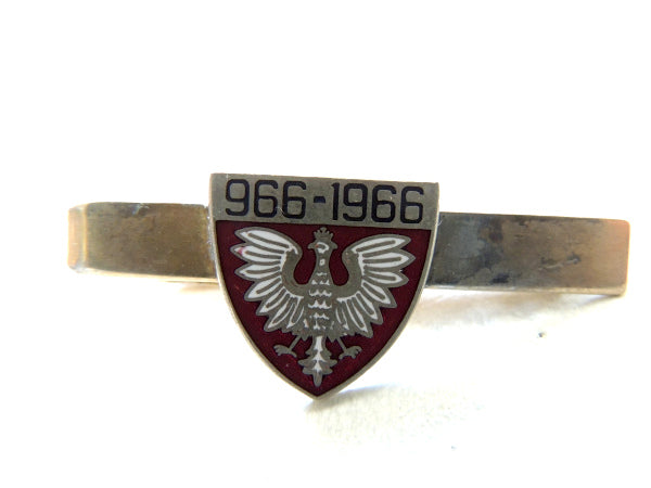 【ポーランド・966-1966・国章】モチーフ・ヴィンテージ・タイピン・タイクリップ
