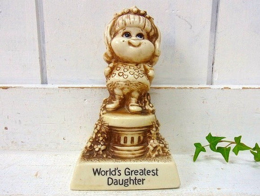 【World's Greatest Daugter】70’s・ヴィンテージ・メッセージドール/人形