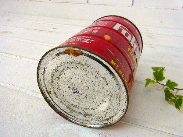 【Folgers】フォルジャーズ・ティン製・ヴィンテージ・コーヒー缶 USA