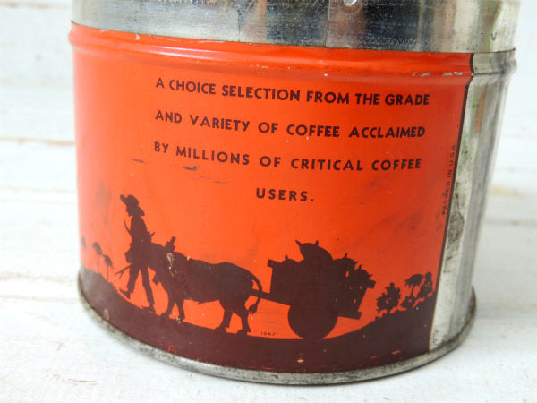 【BLISS COFFEE/NEW YORK/LA/HOUSTON】コーヒー缶・ブリキ製・ビンテージ