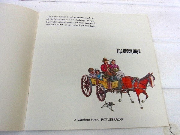 【TheOldenDays/ニューイングランド/馬車】70’s・ヴィンテージ・絵本・USA