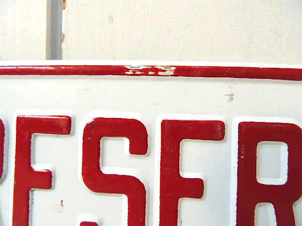 RESERVED FOR OFFICIAL CARS アメリカン ビンテージ・看板・サイン US ナンバープレート ガレージ雑貨