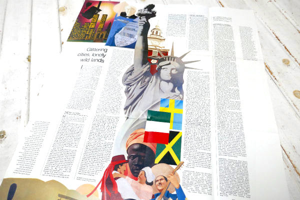 NY ニューヨーク USA ペンシルベニア ニュージャージー州 ヴィンテージ マップ 地図　印刷物