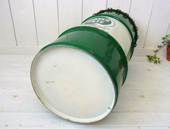 QUAKER STATE OIL クエーカーステート・特大・ビンテージ・オイル缶・USA・ガレージ