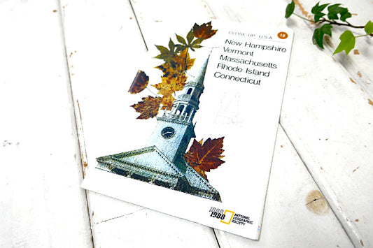 ニューハンプシャー コネチカット ロードアイランド マサチューセッツ バーモント ヴィンテージ 地図