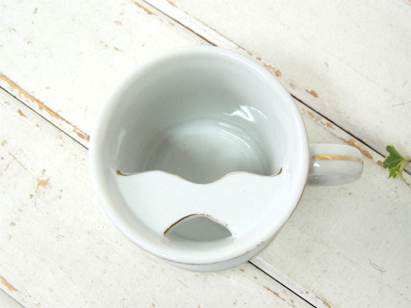 THE RACE・BARBER 乗馬 レース柄・ヴィンテージ・マスタッシュカップ・マグ