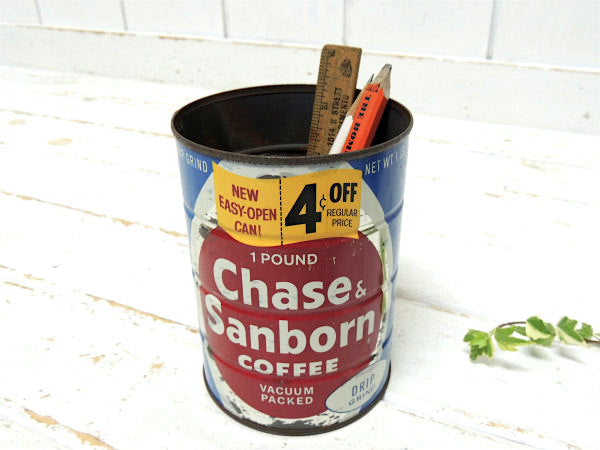 Chase&Sanborn ニューヨーク・COFFEE・ヴィンテージ・コーヒー缶 ティン缶 保存容器