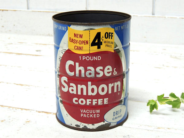 Chase&Sanborn ニューヨーク・COFFEE・ヴィンテージ・コーヒー缶 ティン缶 保存容器