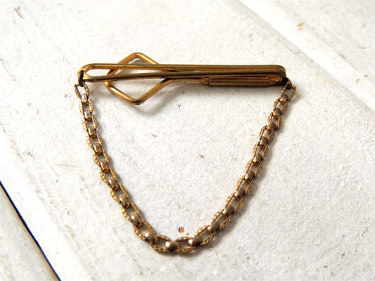 【シンプルデザイン/ゴールドカラー】アンティーク・タイピン・SWANK/スワンク社製