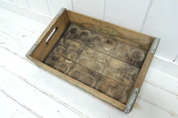 【7up】セブンアップ・ドリンク・アドバタイジング・ヴィンテージ・木箱/ウッドボックス USA