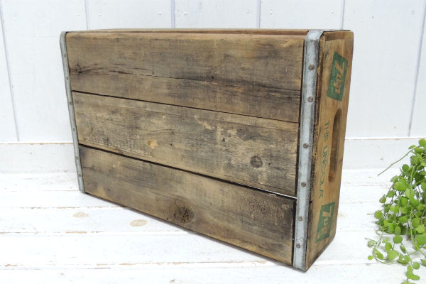 【7up】セブンアップ・ドリンク・アドバタイジング・ヴィンテージ・木箱/ウッドボックス USA