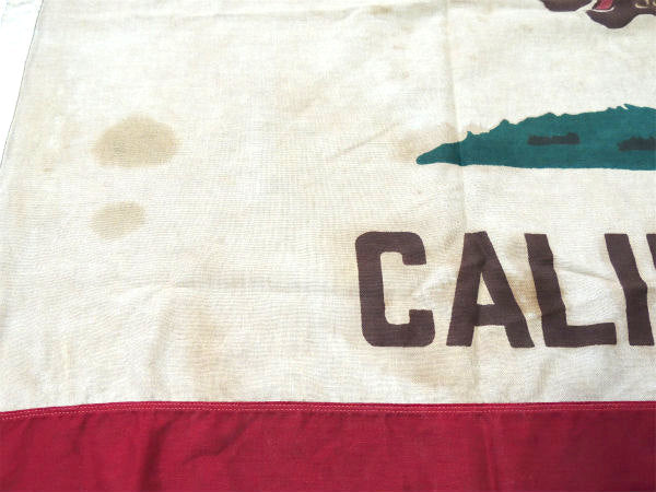 CALIFORNIA ビッグサイズ・カリフォルニア 州旗・ビンテージ・フラッグ・USA 看板