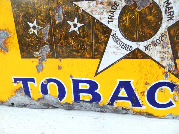 【タバコ★STAR】アンティーク・ホーローサイン・看板・アドバタイジング・サイン・USA
