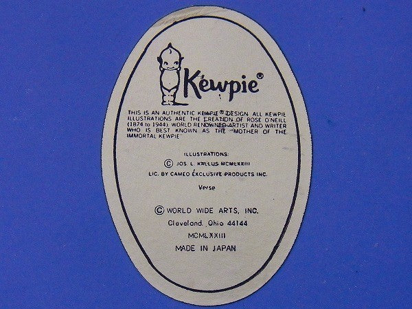 【キューピー】Kewpie・陶器製・ヴィンテージ・壁飾り/オーナメント