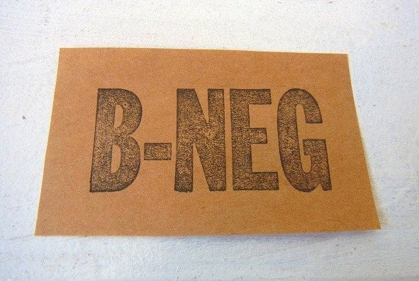 【B-NEG】木製・ヴィンテージ・スタンプ/ゴム印　USA