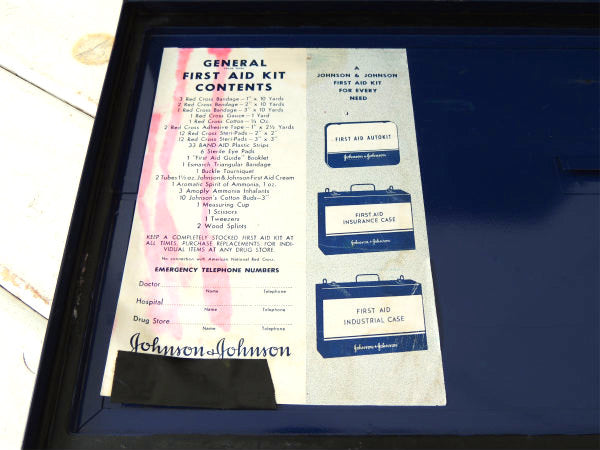 【GENERAL・ファーストエイド・KIT】1940s~・ヴィンテージ・救急箱・USA