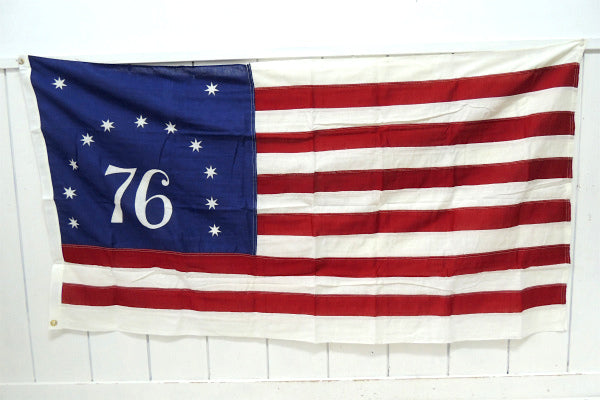 貴重【13星・76記念物・星条旗】アメリカ・USA・フラッグ・ビンテージ・デッドストック・旗