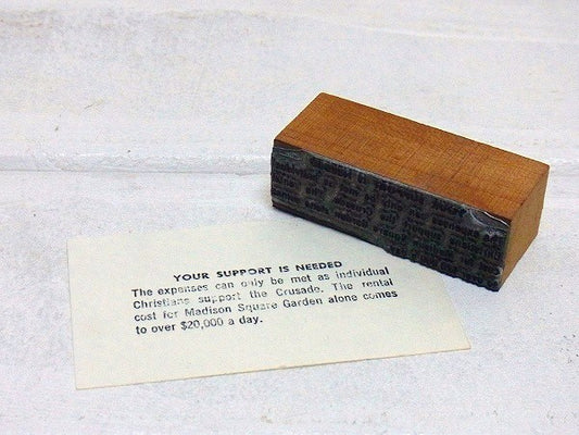 【CHRISTIAN　LIFE】木製×メタル製・ヴィンテージ・スタンプ　USA