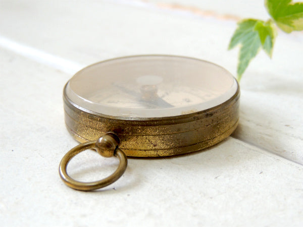 【GERMANY】方位磁石・ドイツ製・アンティーク・コンパス・キーホルダー・アウトドア・登山