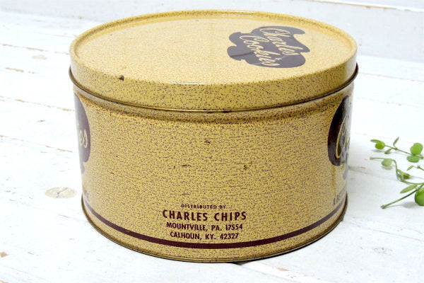 【Charles Cookies】ティン製・ヴィンテージ・クッキー缶/ブリキ缶　USA