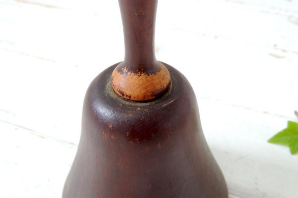 【クラシック・木製・アイアン】アンティーク・ハンドベル・呼び鈴・USA