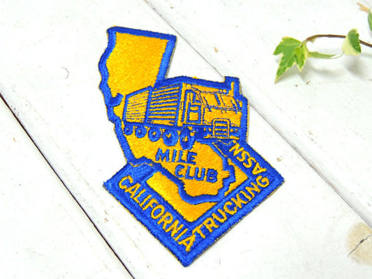 カリフォルニア・トラックキング・マイルクラブ・アドバタイジング ・ヴィンテージ・刺繍・ワッペン