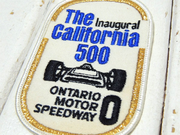 【カリフォルニア・レーシング】スピードウェイ・アドバタイジング・ヴィンテージ・刺繍・ワッペン・USA