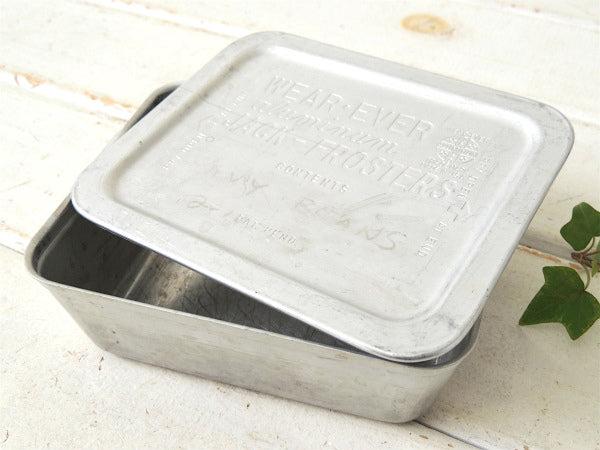 【FRIGIDAIRE】冷蔵庫用・ヴィンテージ・アルミコンテナ/保存容器/レフケース USA