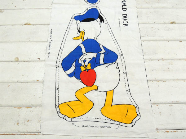 ドナルドダック ディズニー ピロードール ぬいぐるみ型 デッドストック ヴィンテージ パネル生地 キット USA