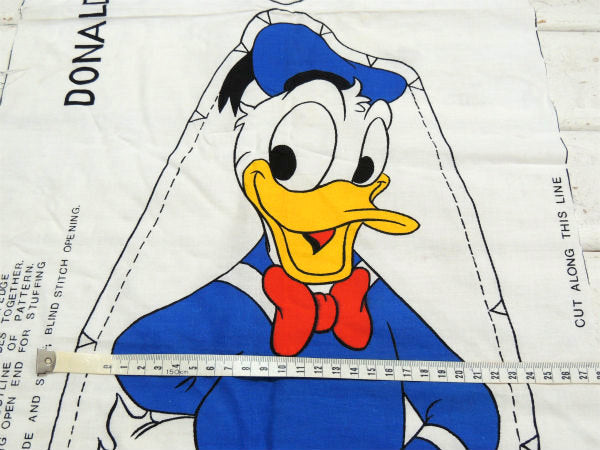 ドナルドダック ディズニー ピロードール ぬいぐるみ型 デッドストック ヴィンテージ パネル生地 キット USA
