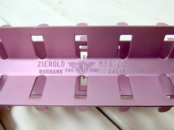 【ZIEROLD】ラベンダー色のアルミ製・3段式・ヴィンテージ・スプールホルダー/ボビンホルダー