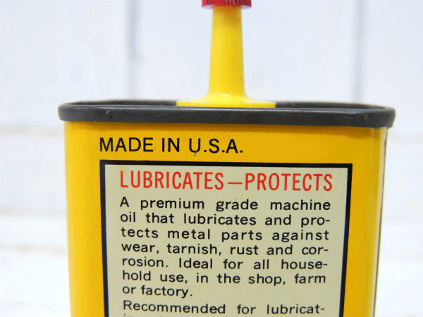 Liquid Wrench イエロー・リキッドレンチ・ヴィンテージ・オイル缶・USA・ハンディ