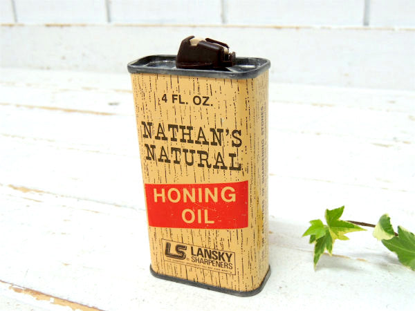 NATHAN'S・NATURAL ・HONING OIL・ヴィンテージ・オイル缶・ハンディ・ナイフ