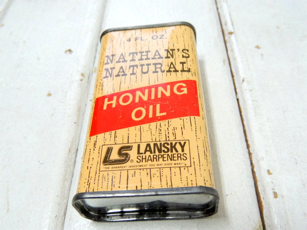 NATHAN'S・NATURAL ・HONING OIL・ヴィンテージ・オイル缶・ハンディ・ナイフ