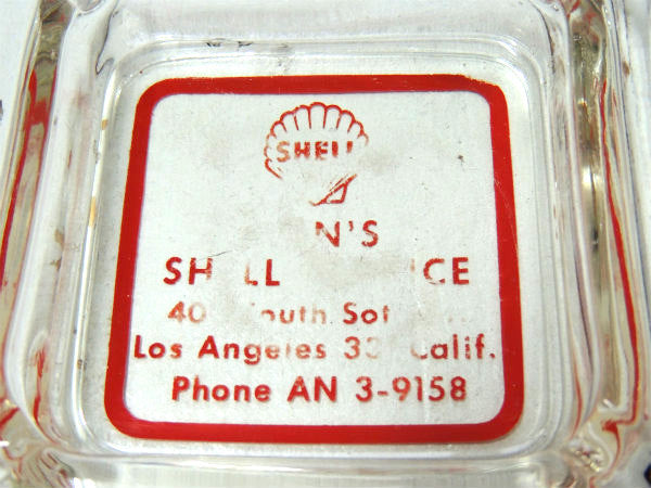 SHELL・オイルカンパニー　ロサンゼルス・ヴィンテージ・アドバタイジング・灰皿・カリフォルニア