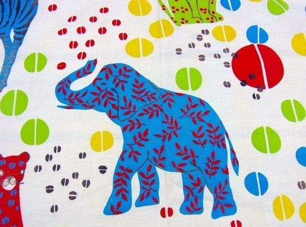 動物・アニマル柄・ヴィンテージ・ファブリック/生地　USA