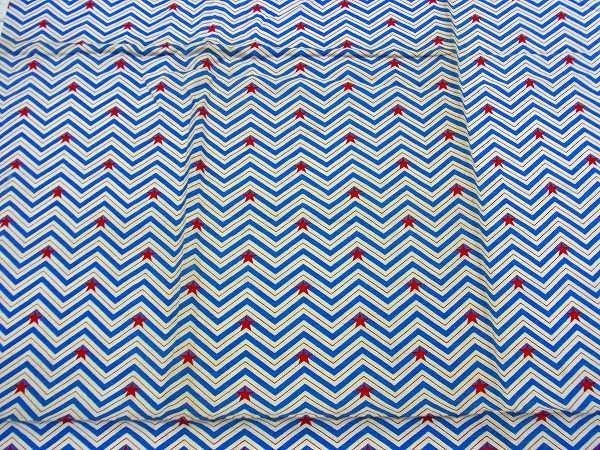 星&幾何学模様・ヴィンテージ・ファブリック/生地　USA